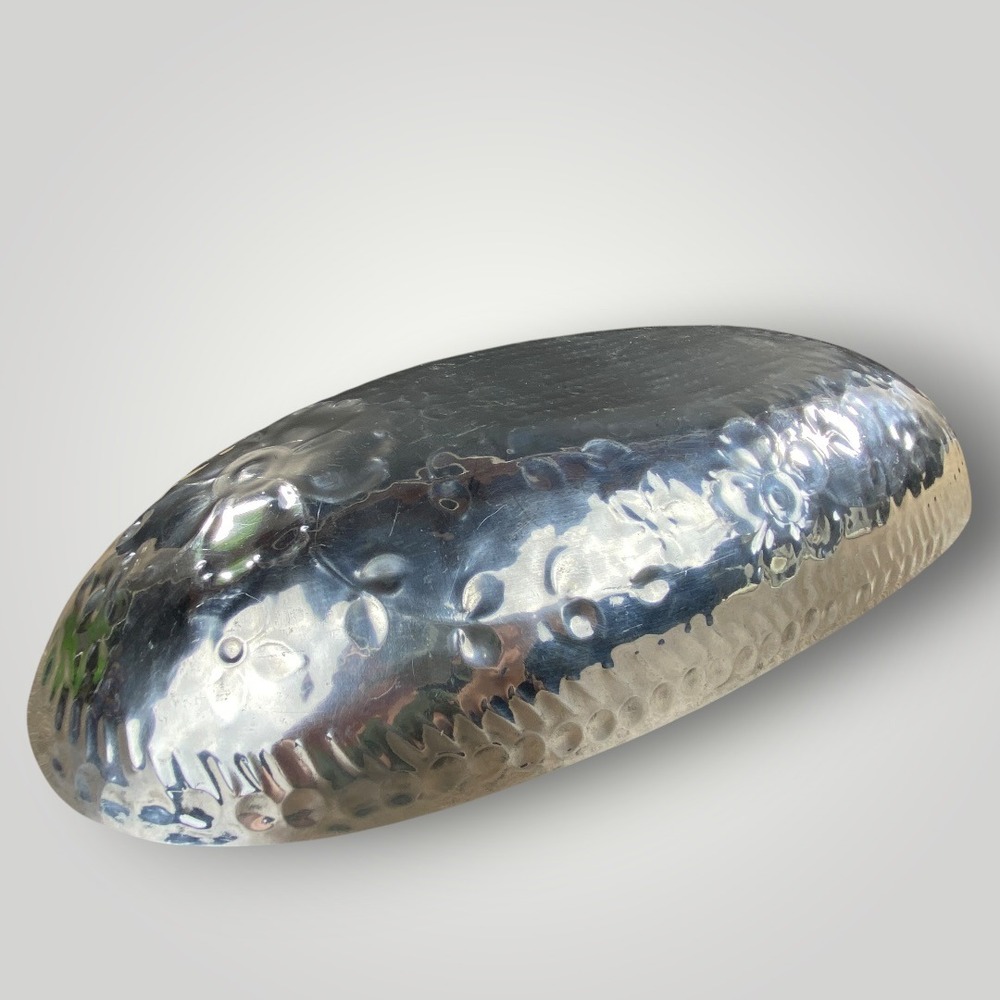 Hammered Aluminum Large Centerpiece Bowl Everlast Brilliantone Style 1950s - Picture 8 of 10